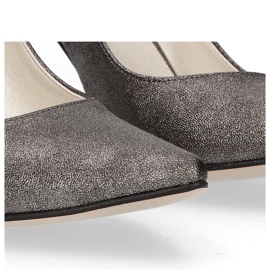 Zapatos de salón Filippo 2160 Fume Grey plata gris 5
