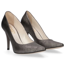 Zapatos de salón Filippo 2160 Fume Grey plata gris 6