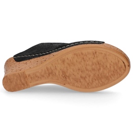 Zapatillas de piel Filippo DK786/20 Bk negro 4