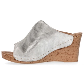 Zapatillas de cuero Filippo DK786 / 20 Si plata 4