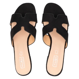 Pantuflas Filippo DK1358/20 Bk negro 5