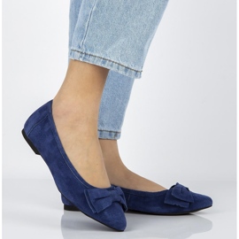 Bailarinas de piel Filippo DP1329/20 Nv azul marino 1