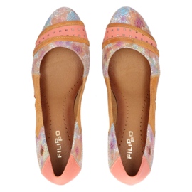 Zapatos de salón Filippo 04443-28/00-5 Naranja Beige 3