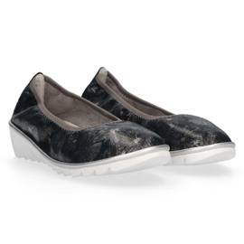 Zapatos de cuero Filippo DP046/18 Nv Fl azul marino negro 4