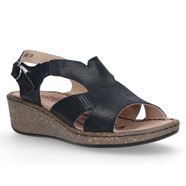 Sandalias de piel Filippo DS097/18 Nv azul marino 1