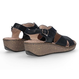 Sandalias de piel Filippo DS097/18 Nv azul marino 6
