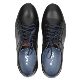 Zapatos Filippo 1730 negros D-4 3