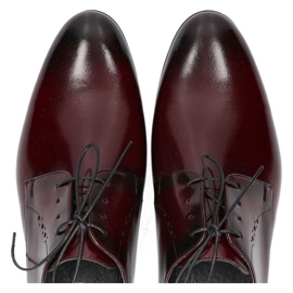 Zapatos Filippo 1327 burdeos K-62 rojo 6
