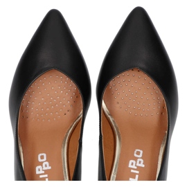 Zapatos de salón negros Filippo Premium 2105 K-grain 4