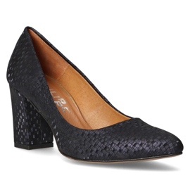 Zapatos de salón Filippo Premium 2031 S-220 azul marino 1