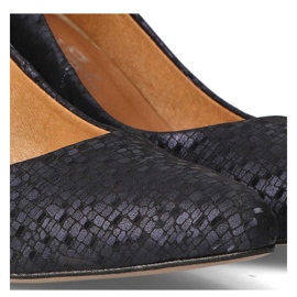 Zapatos de salón Filippo Premium 2031 S-220 azul marino 7