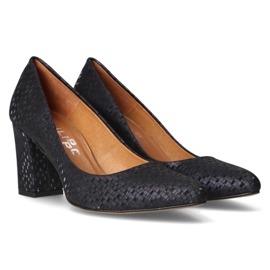 Zapatos de salón Filippo Premium 2031 S-220 azul marino 8