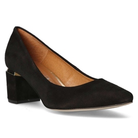 Zapatos De Salón Filippo Premium 2047 Ante Negro 1