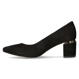 Zapatos De Salón Filippo Premium 2047 Ante Negro 2