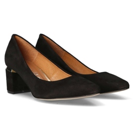 Zapatos De Salón Filippo Premium 2047 Ante Negro 6