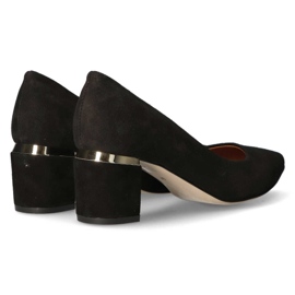 Zapatos De Salón Filippo Premium 2047 Ante Negro 7