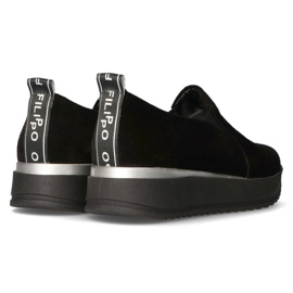 Deportivas de piel Filippo 966 negro 7