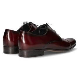 Zapatos de piel Filippo 1331 burdeos rojo 7