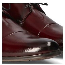 Zapatos de piel Filippo 1331 burdeos rojo 8