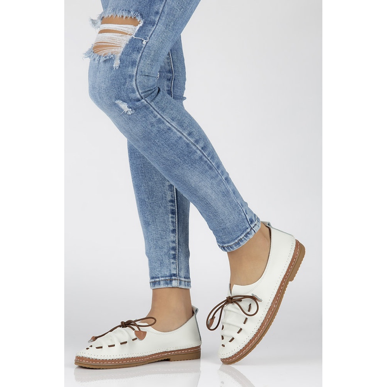 Zapatos de piel Filippo DP2058/21 Wh blanco 1