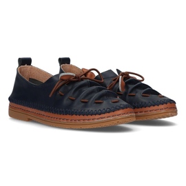 Zapatos de piel Filippo DP2058/21 Nv azul marino 3