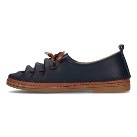 Zapatos de piel Filippo DP2058/21 Nv azul marino 4