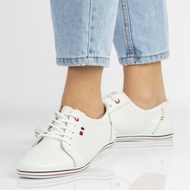 Zapatos de cuero Filippo DP009/21 Wh blanco 3