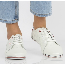 Zapatos de cuero Filippo DP009/21 Wh blanco 4