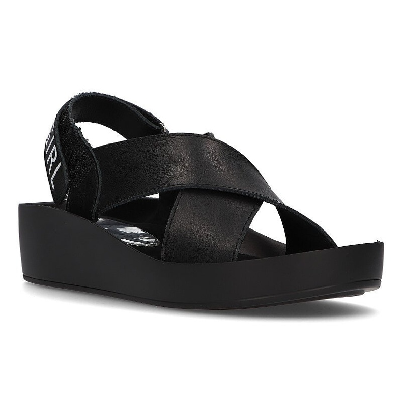 Sandalias de piel Filippo DS2060/21 Bk negro 2