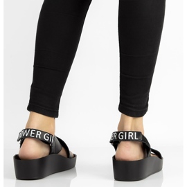 Sandalias de piel Filippo DS2060/21 Bk negro 4