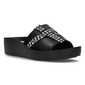 Zapatillas de piel Filippo DK2061/21 Bk negro 1
