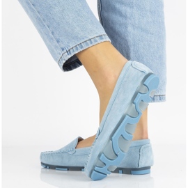Mocasines de piel Filippo DP2037/21 Bl azul 2