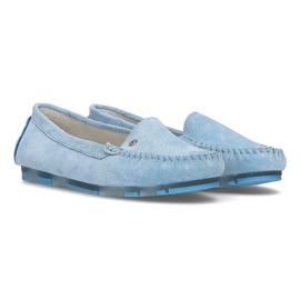 Mocasines de piel Filippo DP2037/21 Bl azul 6