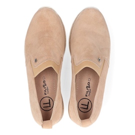 Zapatillas de cuero Filippo DP1500 / 21 Be beige 6