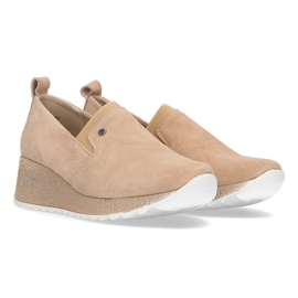 Zapatillas de cuero Filippo DP1500 / 21 Be beige 7