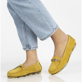 Mocasines de piel Filippo DP1202/21 Yl amarillo 3