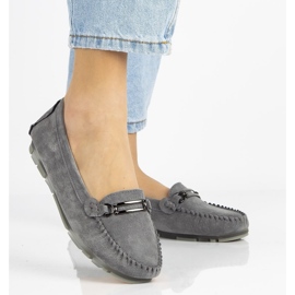 Mocasines de piel Filippo DP1202/21 Gr gris 2 Mocasines de piel Filippo DP1202/21 Gr gris 2