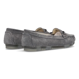 Mocasines de piel Filippo DP1202/21 Gr gris 5