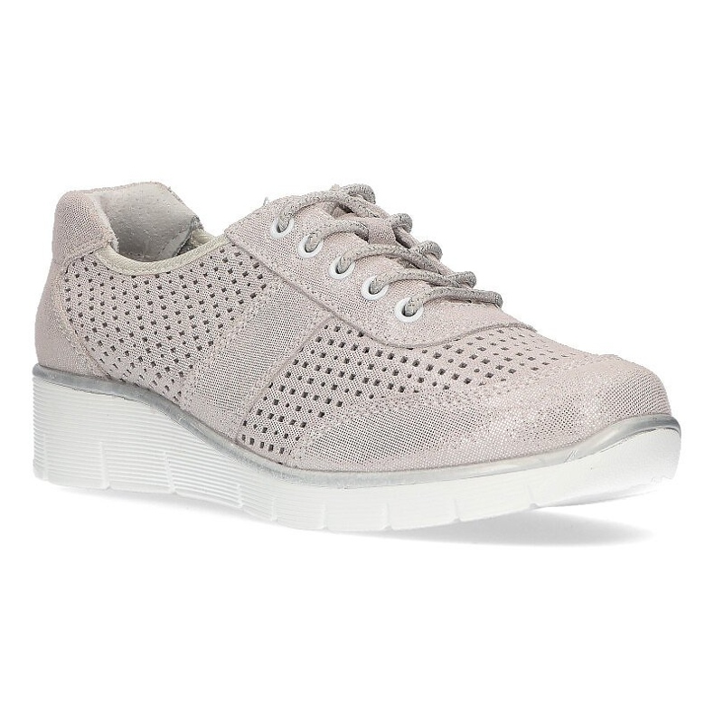 Zapatos de cuero Filippo DP028/21 Si plata con cordones 1