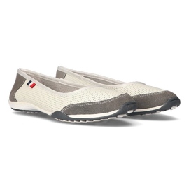 Zapatos de cuero Filippo DP142 / 21 Wh Gr blanco-gris 1