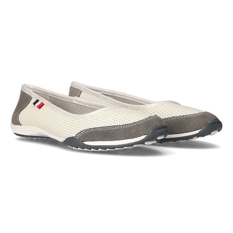 Zapatos de cuero Filippo DP142 / 21 Wh Gr blanco-gris 1