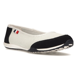 Zapatos de piel Filippo DP142/21 Wh Nv blanco y azul marino 3
