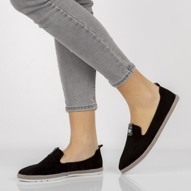 Zapatos de cuero Filippo DP081/21 Bk negro 2