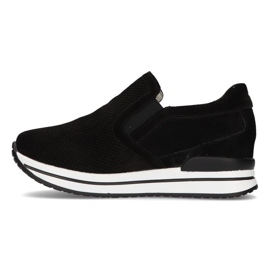 Zapatillas de cuero Filippo DP1512 / 21 Bk negro 4