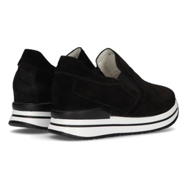 Zapatillas de cuero Filippo DP1512 / 21 Bk negro 6