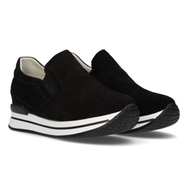 Zapatillas de cuero Filippo DP1512 / 21 Bk negro 7