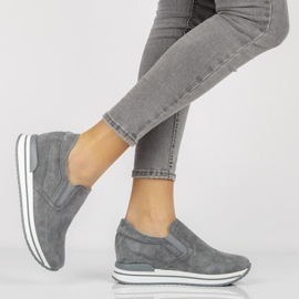 Deportivas de piel Filippo DP1512 / 21 Gr gris 1 Deportivas de piel Filippo DP1512 / 21 Gr gris 1