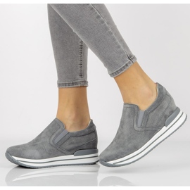 Deportivas de piel Filippo DP1512 / 21 Gr gris 3