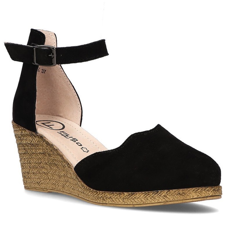 Sandalias de piel Filippo DS1394/21 Bk Negro 1
