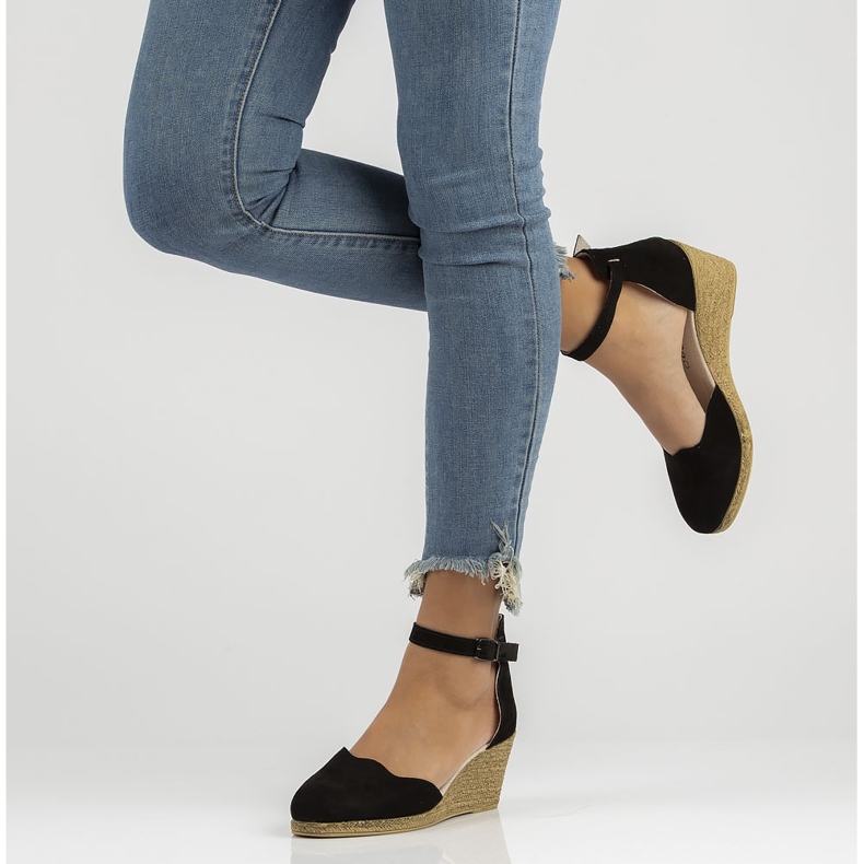 Sandalias de piel Filippo DS1394/21 Bk Negro 2